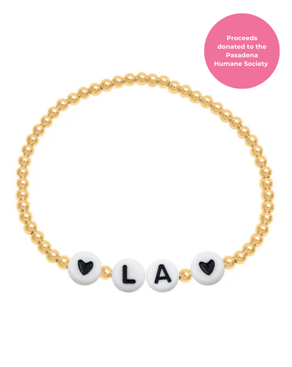 LA Strong Double Heart Bracelet