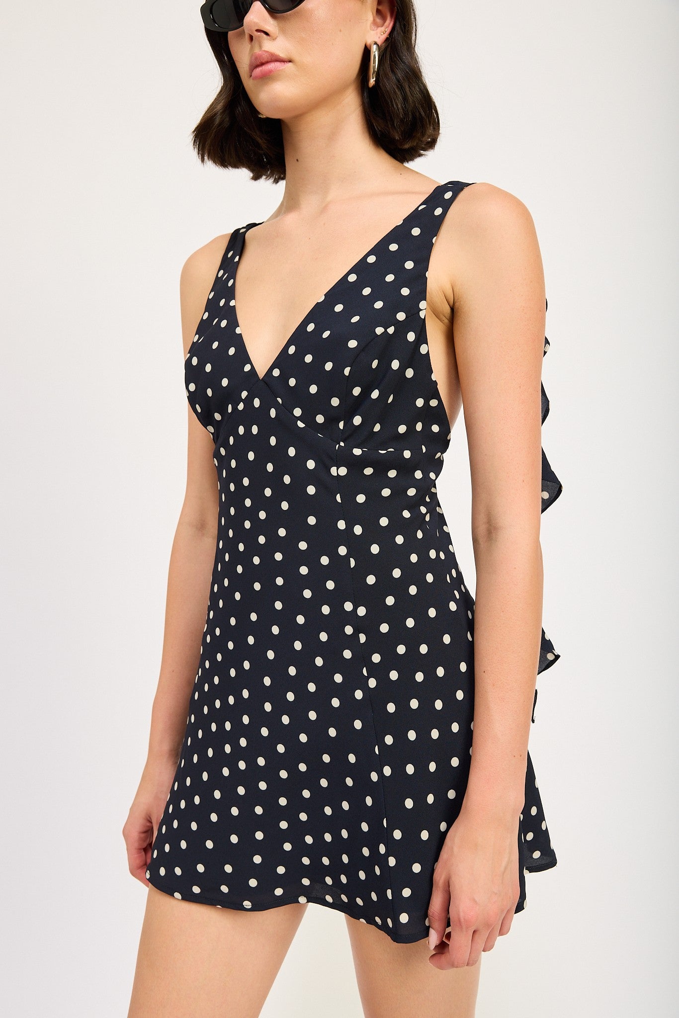 Polkadots Navy Mini Dress