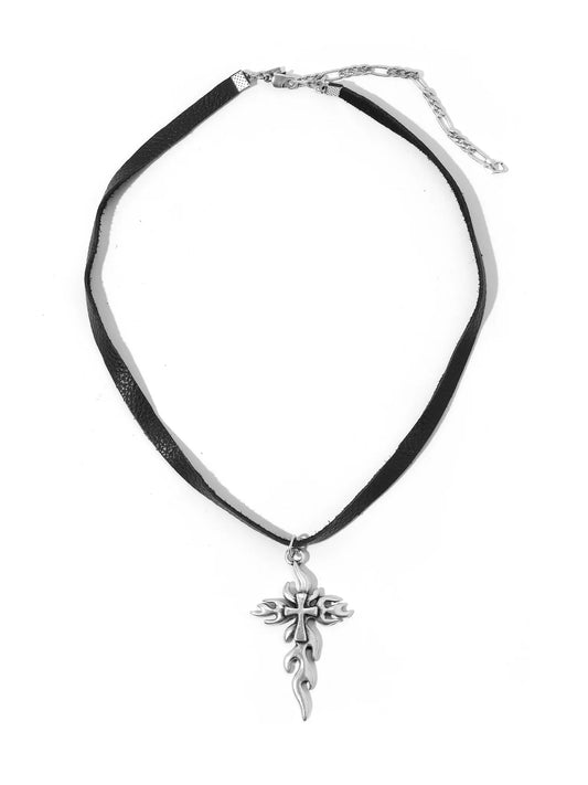 The Dante Flaming Cross Necklace