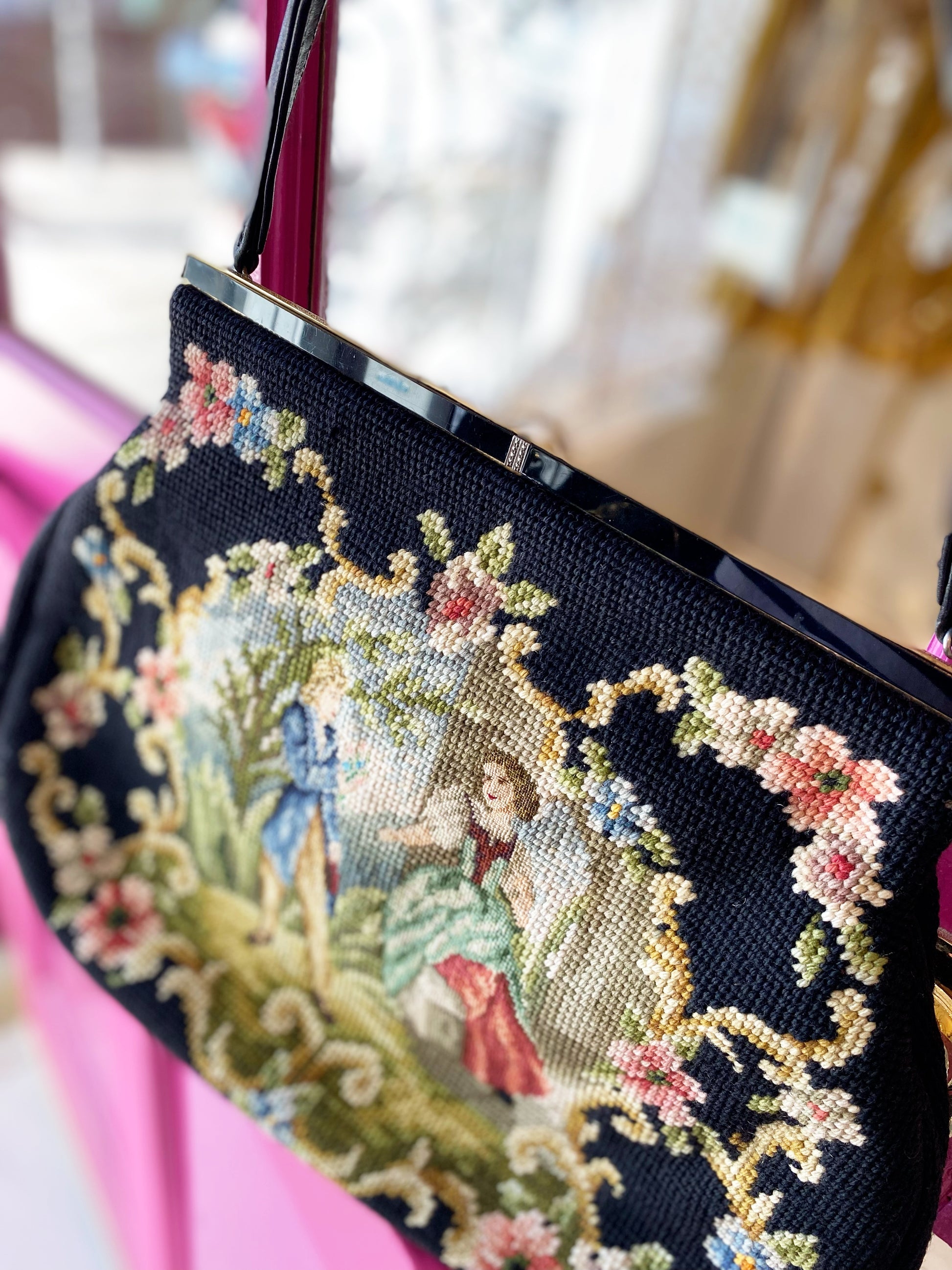Vintage Tapestry Bag Handbag // Vintage Bag -  Finland