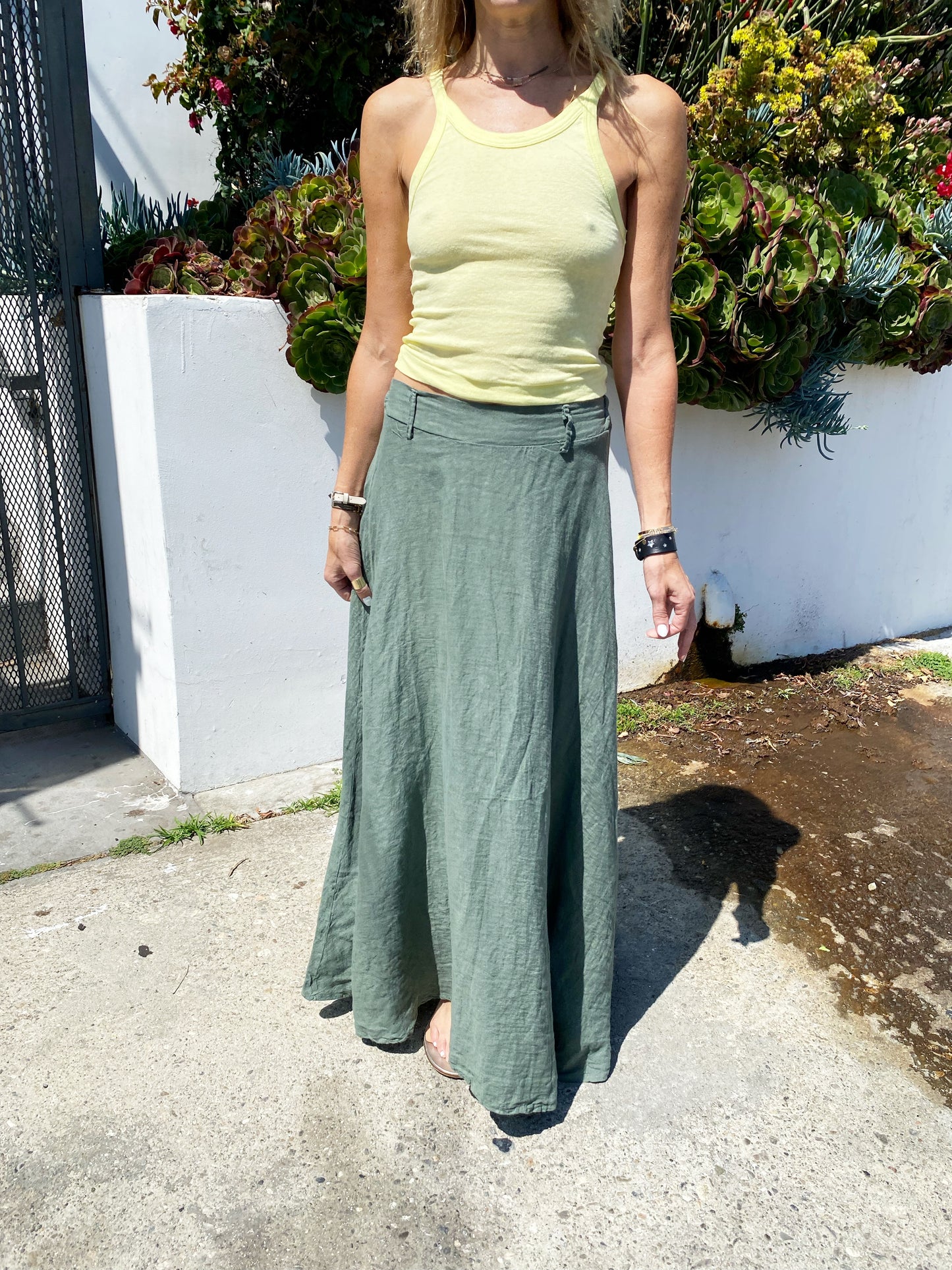 Linen Maxi Skirt