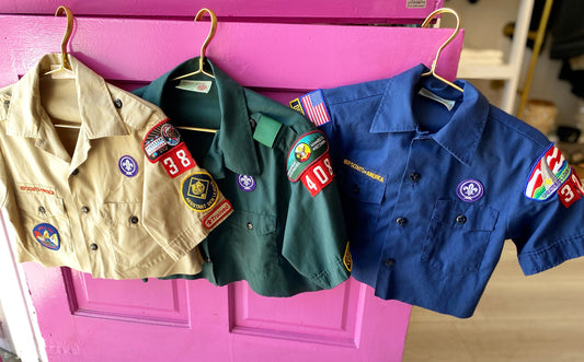 Upcycled Vintage Boy Scout Crop