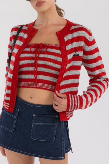 Candy Stripe Cardigan