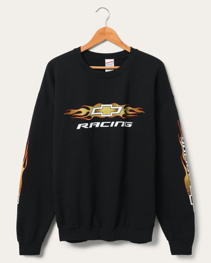 Chevy Racing Flame Flea Markey Sweatshirt