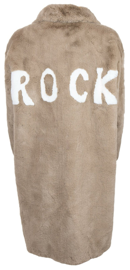 Mocca Rock Faux Fur Coat