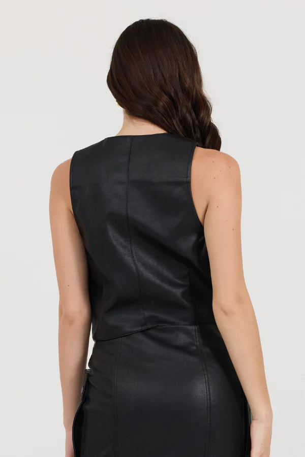 Vegan Leather Vest